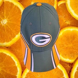 Reebok Green Bay Packers Fitted Hat Baseball Cap Size: OSFA